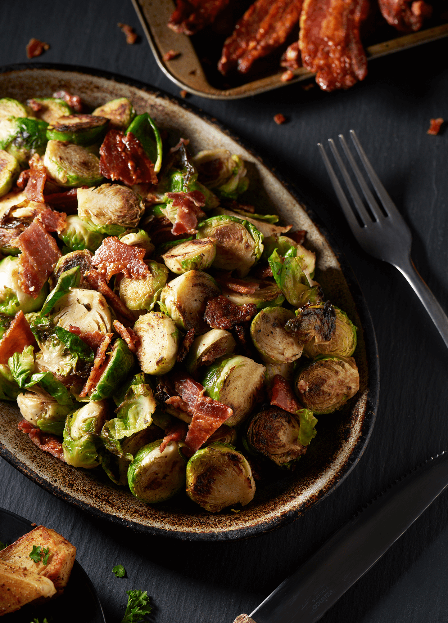 Butter Bacon Bourbon Sprouts