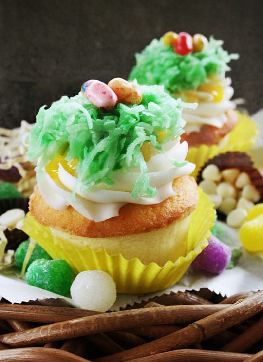 White Chocolate Easter Egg Cupcakes