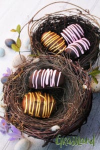 No Bake Chocolate Cookie Easter Eggs