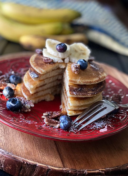 Banana and Rolled Oat Pancakes
